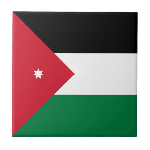 Carreau Drapeau de la Jordanie