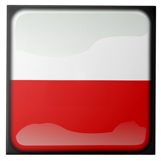 Carreau Drapeau de la Pologne (Devant)