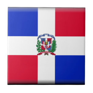 Carreau Drapeau de la République Dominicaine