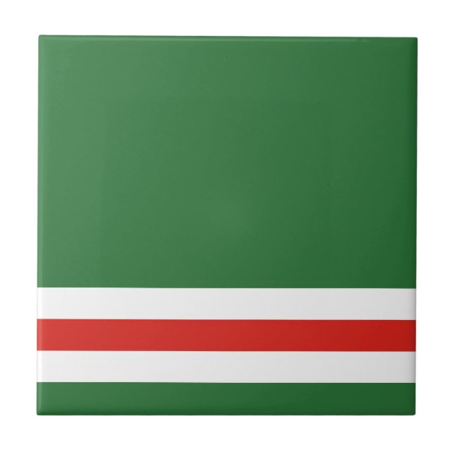 Carreau Drapeau de la République tchétchène d'Ichkeria (Devant)