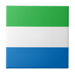 Carreau Drapeau de la Sierra Leone