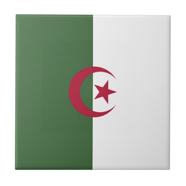 Carreau Drapeau de l'Algérie (Devant)