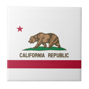 Carreau Drapeau de l'État de la République de Californie