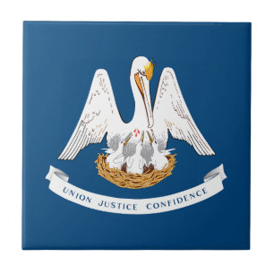 Carreau Drapeau de l'État de Louisiane