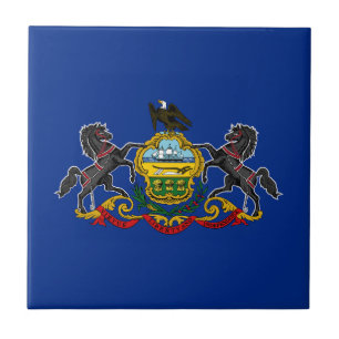 Carreau Drapeau de l'État de Pennsylvanie