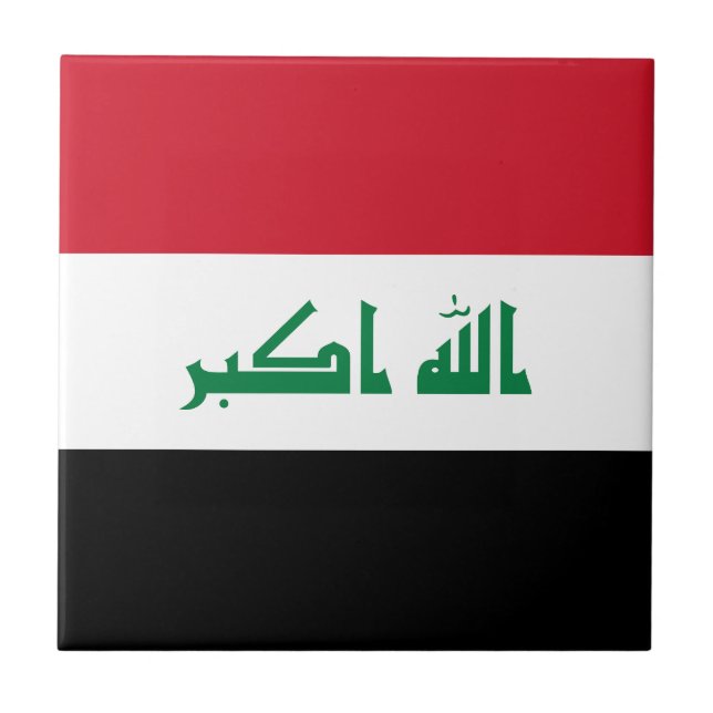 Carreau Drapeau de l'Irak (Devant)
