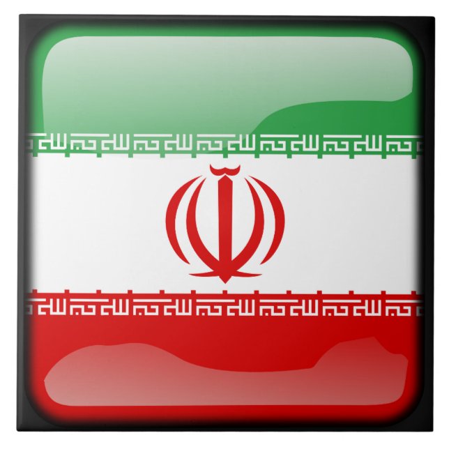 Carreau Drapeau de l'Iran (Devant)