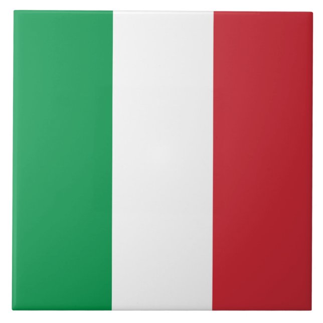 Carreau Drapeau de l'Italie (Devant)