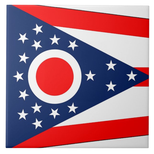 Carreau Drapeau de l'Ohio (Devant)