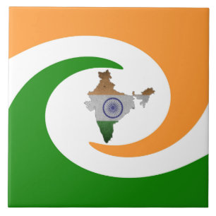 Carreau Drapeau de pays indien