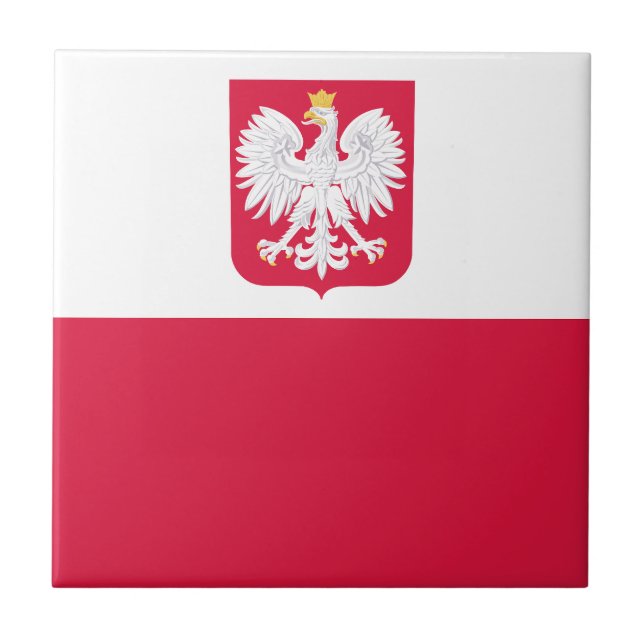 Carreau Drapeau de Pologne (Devant)
