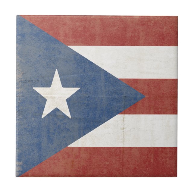 Carreau Drapeau de Porto Rico (Devant)