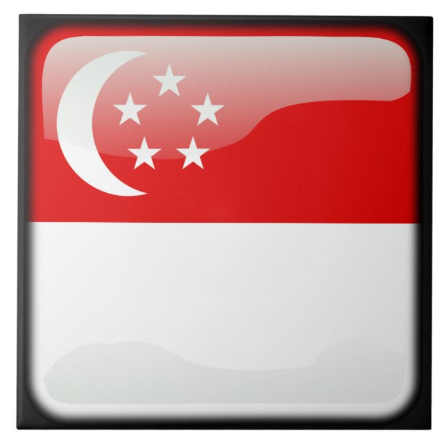 Carreau Drapeau de Singapour (Devant)