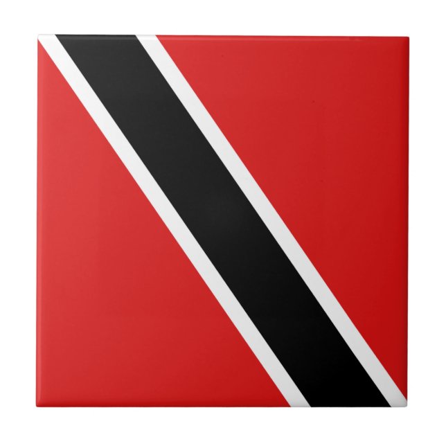 Carreau Drapeau de Trinité-et-Tobago en céramique (Devant)