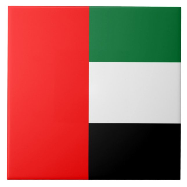 Carreau Drapeau des Émirats arabes unis (Devant)