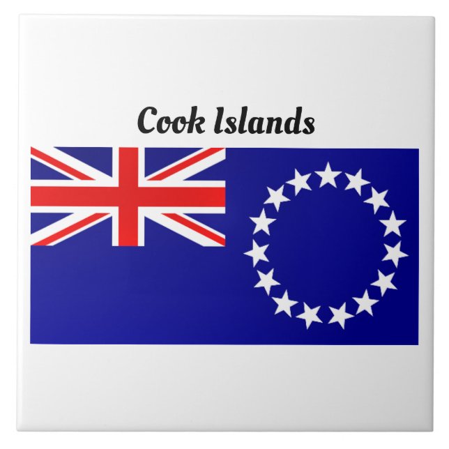 Carreau Drapeau des Îles Cook (Devant)