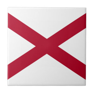 Carreau Drapeau d'État de l'Alabama