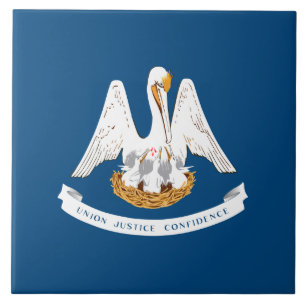 Carreau Drapeau d'État de Louisiane