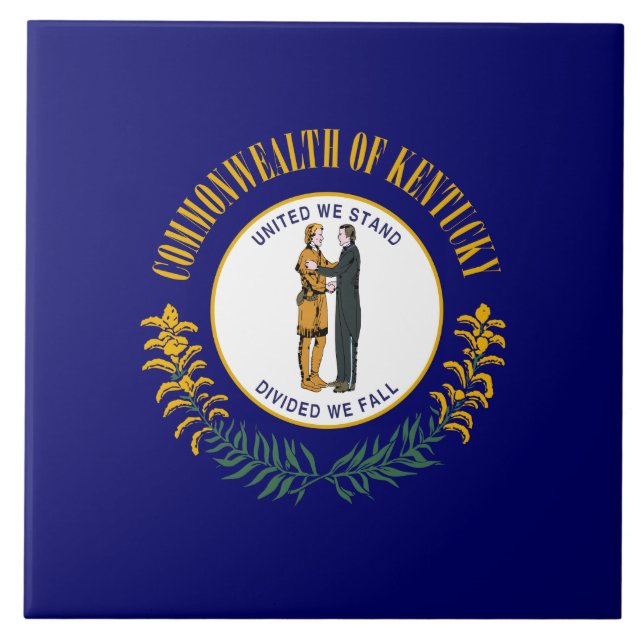 Carreau Drapeau d'état du Kentucky (Devant)