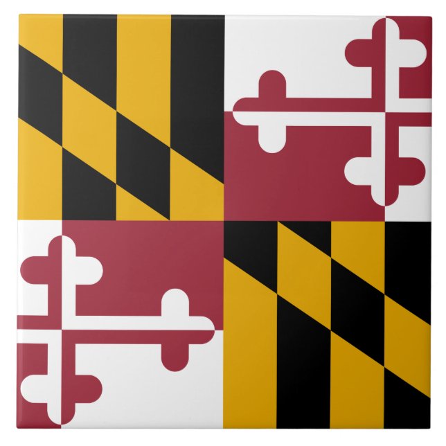 Carreau Drapeau d'État du Maryland (Devant)