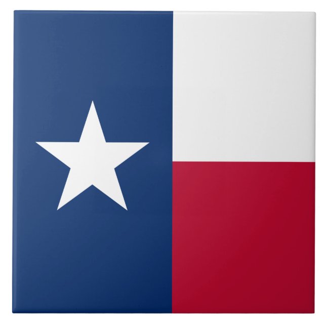 Carreau Drapeau d'État texan (Texas) (Devant)