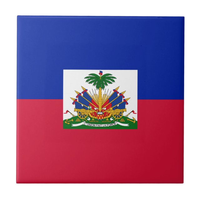Carreau Drapeau d'Haïti (Devant)
