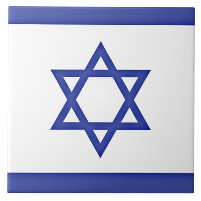 Carreau Drapeau d'Israël  (Devant)
