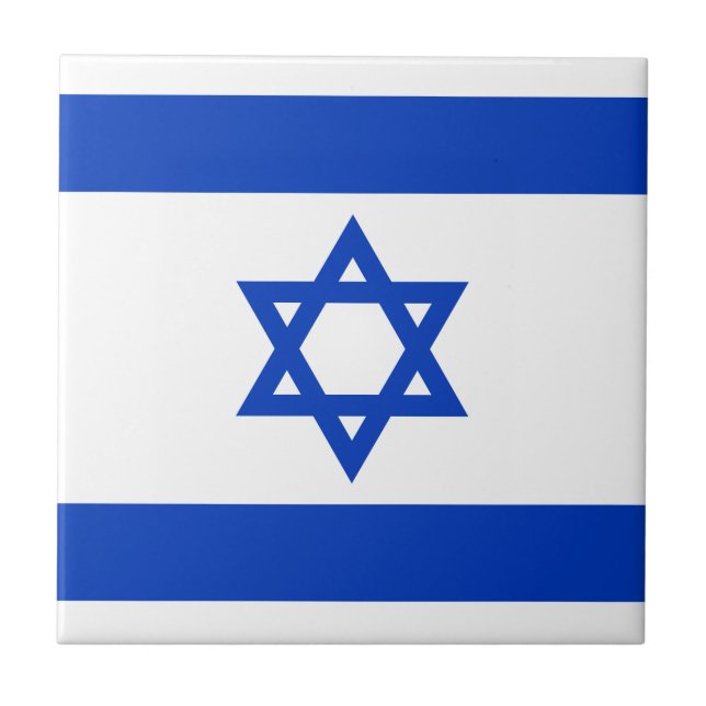 Carreau Drapeau d'Israël Carrelage en céramique (Devant)