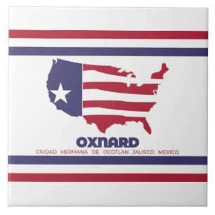 Carreau Drapeau d'Oxnard (Californie)