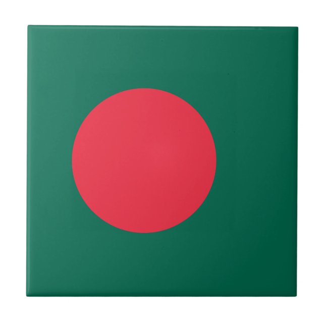 Carreau Drapeau du Bangladesh patriotique (Devant)