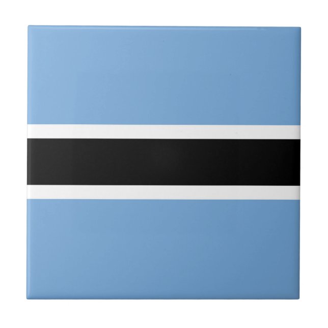 Carreau Drapeau du Botswana (Devant)