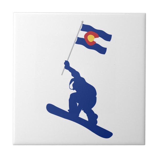Carreau Drapeau du Colorado (Devant)