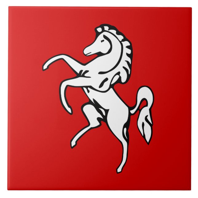 Carreau Drapeau du comté de Kent (Devant)