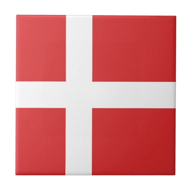 Carreau Drapeau du Danemark (Devant)