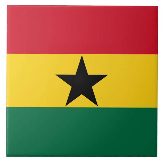 Carreau Drapeau du Ghana (Devant)