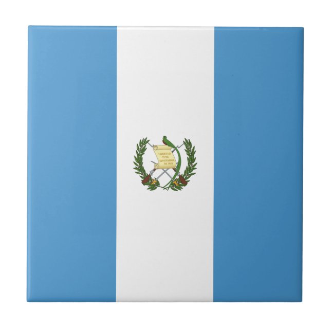 Carreau Drapeau du Guatemala (Devant)