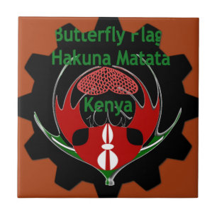 Carreau Drapeau du Kenya - Hakuna Matata Patriotic