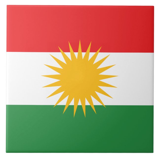 Carreau Drapeau du Kurdistan (Devant)