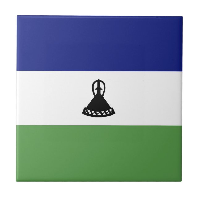 Carreau Drapeau du Lesotho (Devant)