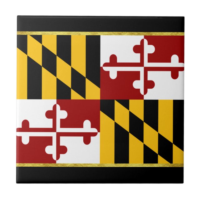 Carreau Drapeau du Maryland (Devant)