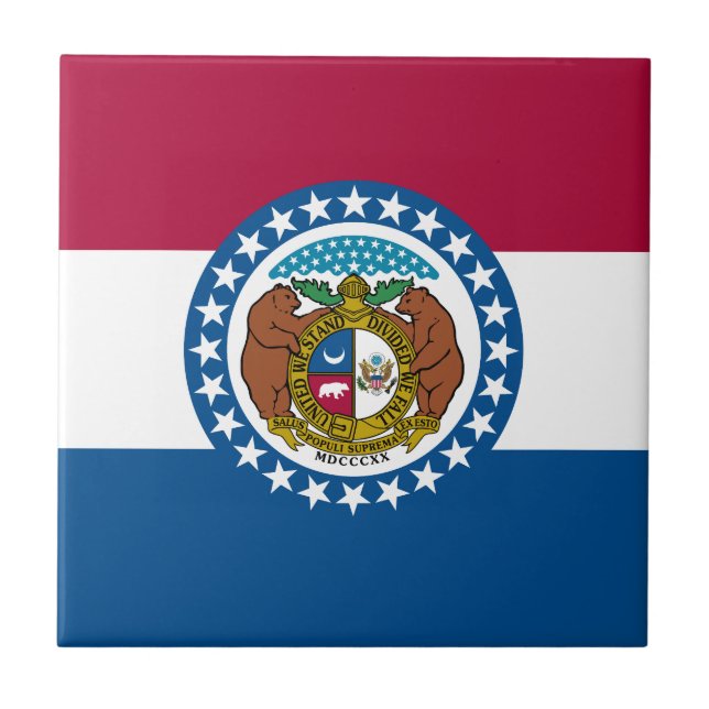Carreau Drapeau du Missouri (Devant)