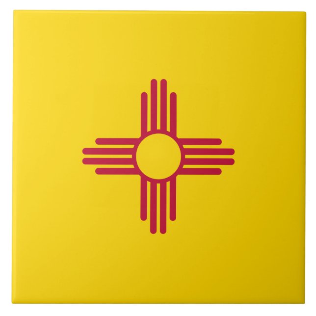 Carreau Drapeau du Nouveau-Mexique (États-Unis) (Devant)