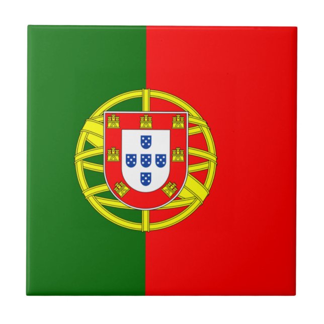 Carreau Drapeau du Portugal Carrelage en céramique (Devant)