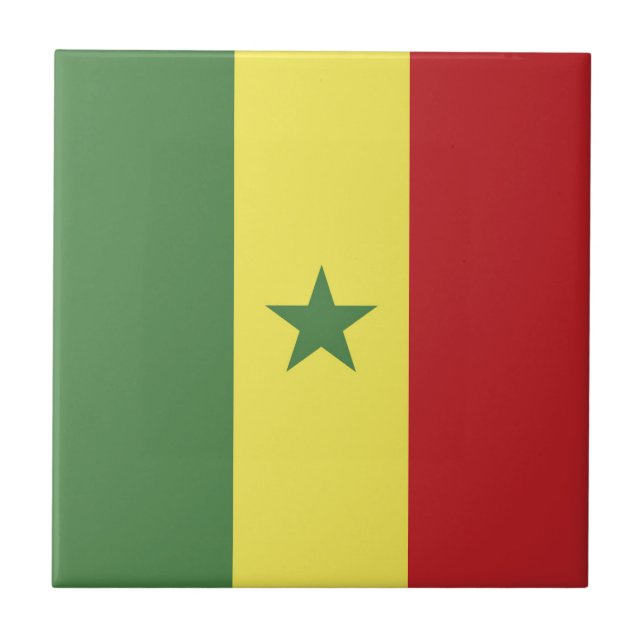 Carreau drapeau du Sénégal (Devant)