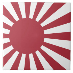 Carreau Drapeau du soleil levant impérial du Japon, Edo à 