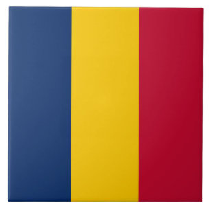 Carreau Drapeau du Tchad (pays africain)
