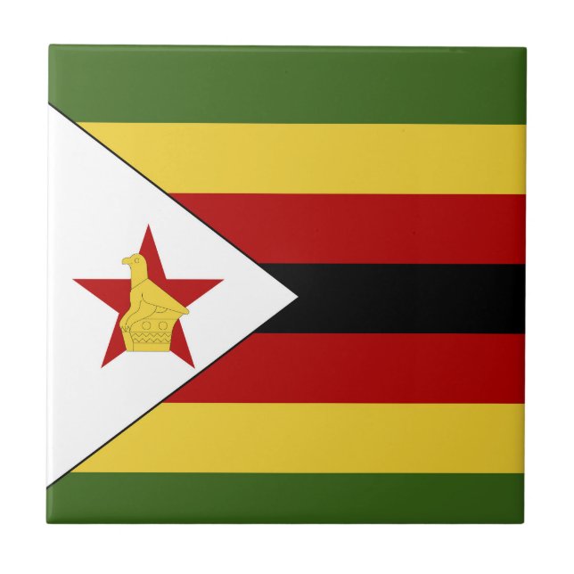 Carreau drapeau du Zimbabwe (Devant)