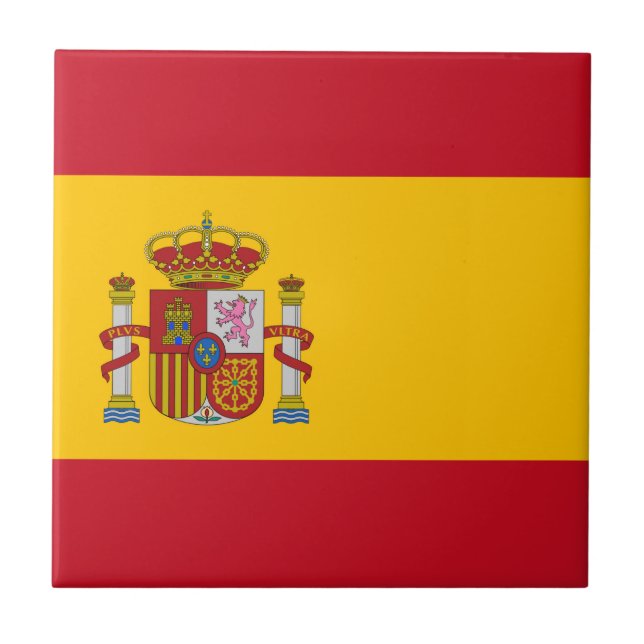Carreau Drapeau Espagne - Bandera de Espana (Devant)