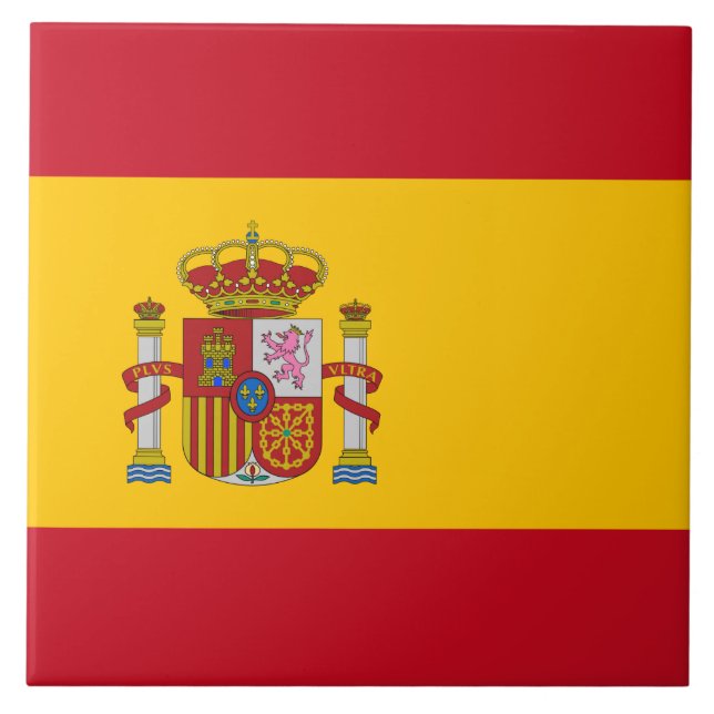 Carreau Drapeau espagnol (Espagne) (Devant)