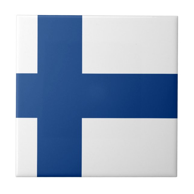 Carreau Drapeau Finlande (Devant)